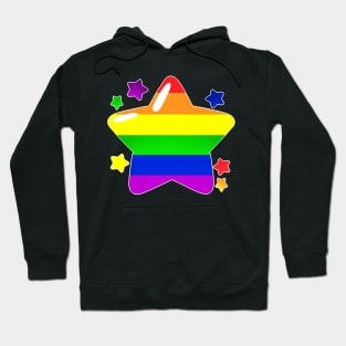 LGBTQ+ Pride Flag Stars - Gay Hoodie